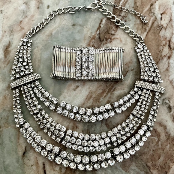 Bundle of - 3 Choker Necklaces and a Bracelet by BeBe - Picture 4 of 12